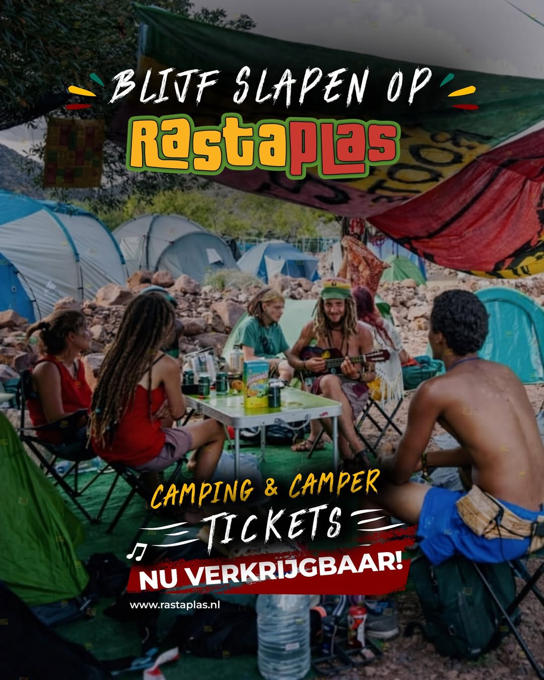 Blijf slapen op Rastaplas — Camping & Camper Tickets nu verkrijgbaar